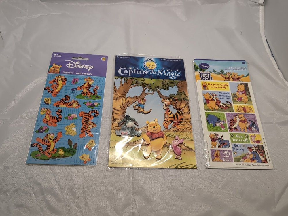 Disney Winnie The Pooh Sticker Lot – Pooh & Tigger – Lot Of 3 New Packs