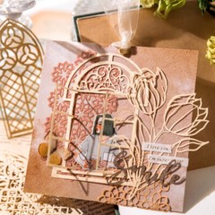 Vintage Flowers Butterfly Cutout Lace Scrapbook Paper Bullet Journaling Supplies