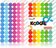 3360PCS Colorful Dots Stickers, Color Coding Labels Circle Stickers round Labeli