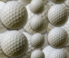 GOLF BALLS Card-Stock Stickers (19pc)Scrappin’Sports•Tee•Game •PGA Tour•Clubs•