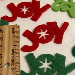 Dimensions Red Green Christmas Tree Joy Scrapbook Cards Embellishments 60ct