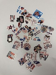 Patriotic USA Sticker Pack America Red White And Blue Various Designs