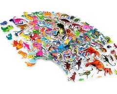 40 Sheets Cartoon Cars Aircraft Animals Princess DIY Stickers Toys PVC Scrapbook
