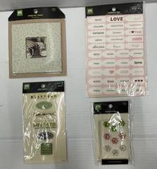Lot of (32) Scrapbooking Supplies 12 X 12 Paper, Embellishments w/Free Shipping
