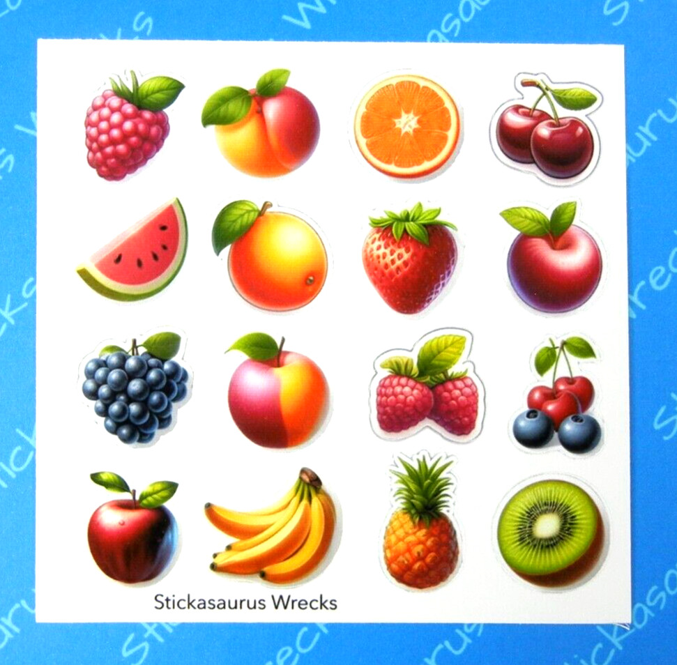 Fresh Fruits Sticker Sheet