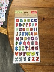 Crafters Square Lot Of 10 Sets Of Alphabet Stickers All Brand New