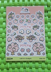 Hubman and Chubgirl Large Sticker Sheet – Peachy Blossoms