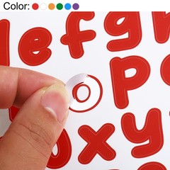 6 Sheets Alphabet Letters Numbers Stickers Set Self Adhesive Decal Multi-color