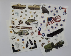 MIXED LOT Marines Jolee’s EK Creative Memories in Uniform Design Stickers USA