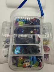 Craft Organizer Carry Case w/Sequins Pearls Rhinestones Brads Embellishments NEW