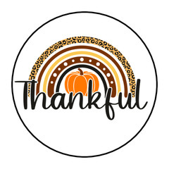 THANKFUL STICKERS ENVELOPE SEALS LABELS 1.5″ ROUND (30) THANKSGIVING AUTUMN