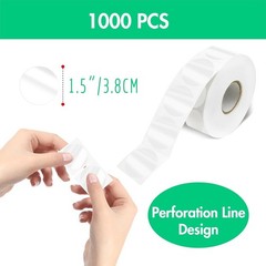 1000 PCS Round Clear Seal Stickers, Transparent Envelope Mail Wafer Seal Self…