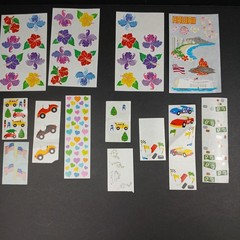 Vintage Mrs Grossmans Stickers Mixed Lot of 25 Flowers Cars Money Hearts Hawaii