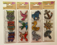 4 Packs Crafters Square Laser Cut Decor Shapes Assorted 6pcs Each Packet New