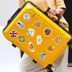 100Pcs World Travel Stickers Pack Vinyl Travel Luggage Sticker for Travel Lovers