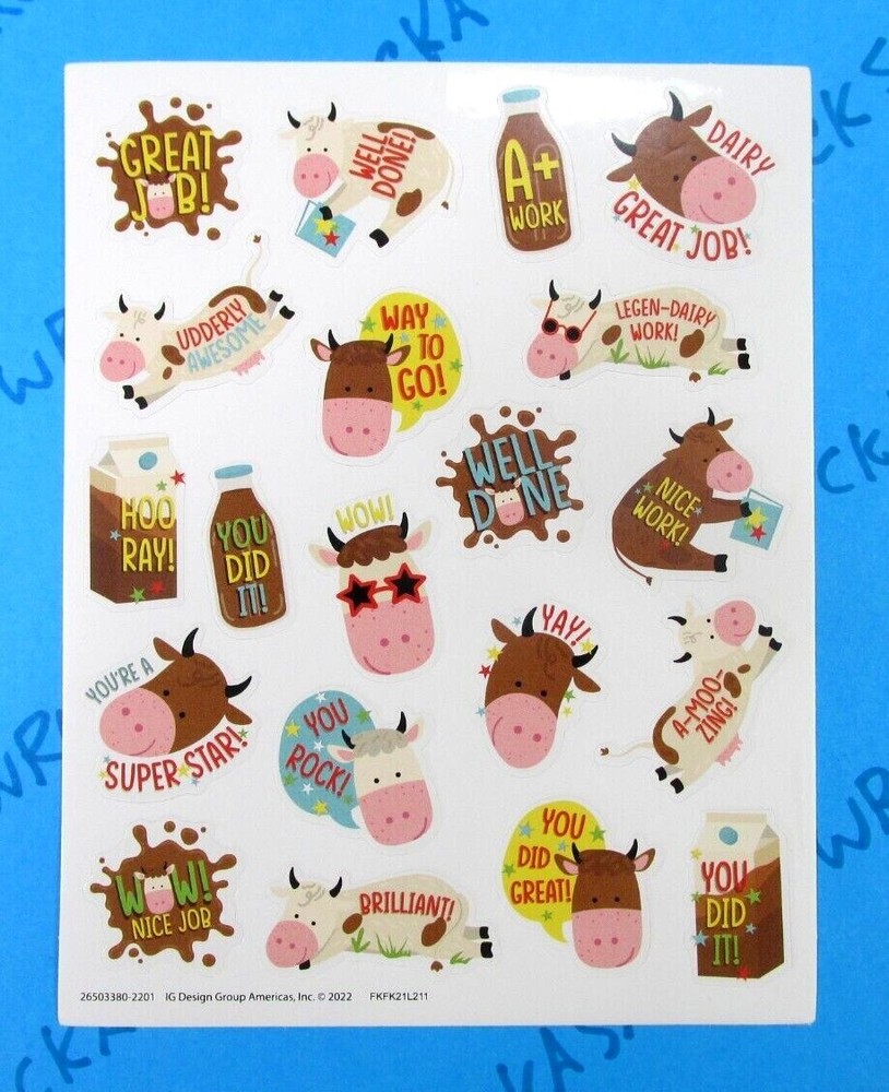 Cows Chocolate Milk Scented Scratch & Sniff Sticker Eureka