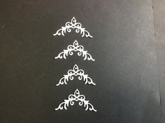 Page Corners Photo Corners Fancy Flourish Filagree Corner Die Cuts 12 pcs 1-3/8”