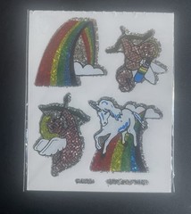 Vintage 80’s Glitter Sticker Vending Machine Mod Unicorn Rainbow Angel Cherub