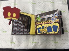 handmade Disney Mickey Mouse-themed scrapbook or mini album (Size 8x8x3.5”)
