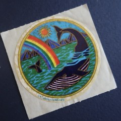 Vintage 1979 & 80s Sticker Lot Illuminations- Rainbow Unicorn Whale Colorful