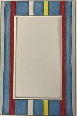 MINI PRIMARY STRIPE Die-Cut “Frame Ups” FRAME(3-1/4”x 4.5”) My Minds Eye•Lines•
