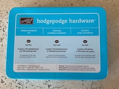 Stampin’ Up! Hodgepodge Hardware, Antique Brass Metal Embellishments incl. Brads