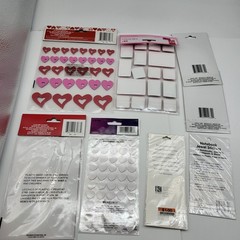 Scrapbook sticker stickers lot Heart Hearts Love Valentines Day
