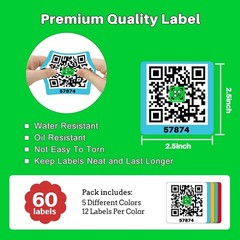 QR Code Labels for Storage Bins,Office Organization,Moving Containers,Invento…