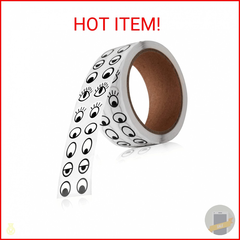 2000 Pieces Eye Stickers Labels, Self Adhesive Eyes Stickers for DIY Handmade Ar