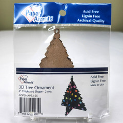 Chipboard Die Cut Christmas Shapes x9 Unfinished for Crafting Total 66 pcs