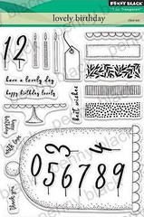 New Penny Black Rubber stamp set clear LOVELY BIRTHDAY FRIENDSHIP