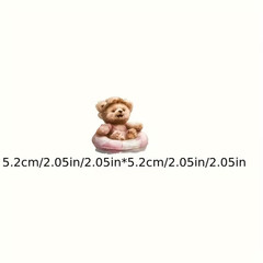 55pcs Cute Teddy Bear Stickers Waterproof Adorable Decals for Phone Case Laptop