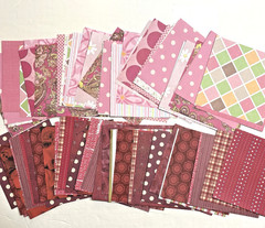 LOT 50 sheets 6 x 6 Mixed Scrapbook Paper & Cardstock Making junk journal supply