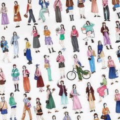 120Pcs Scrapbook Stickers Character Handbook Scrapbooking Junk Journal Crafts Em