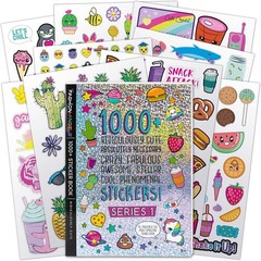 1000+ Cute Kids Stickers Book 40 Pages Scrapbook Planner Craft Reward Stickers