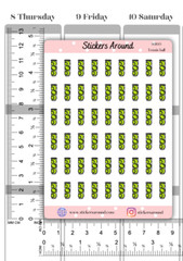 Tennis ball Icon Planner Sticker, Sports Sticker for Calendar & Bullet Journal