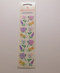 Mrs. Grossman’s Stickers Lot 2 Strips Brand New Package ~Opal Small Flowers~ HTF