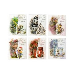 10Pcs Flowers Door Stickers Journal Album Card Crafts DIY Scrapbooking Collage
