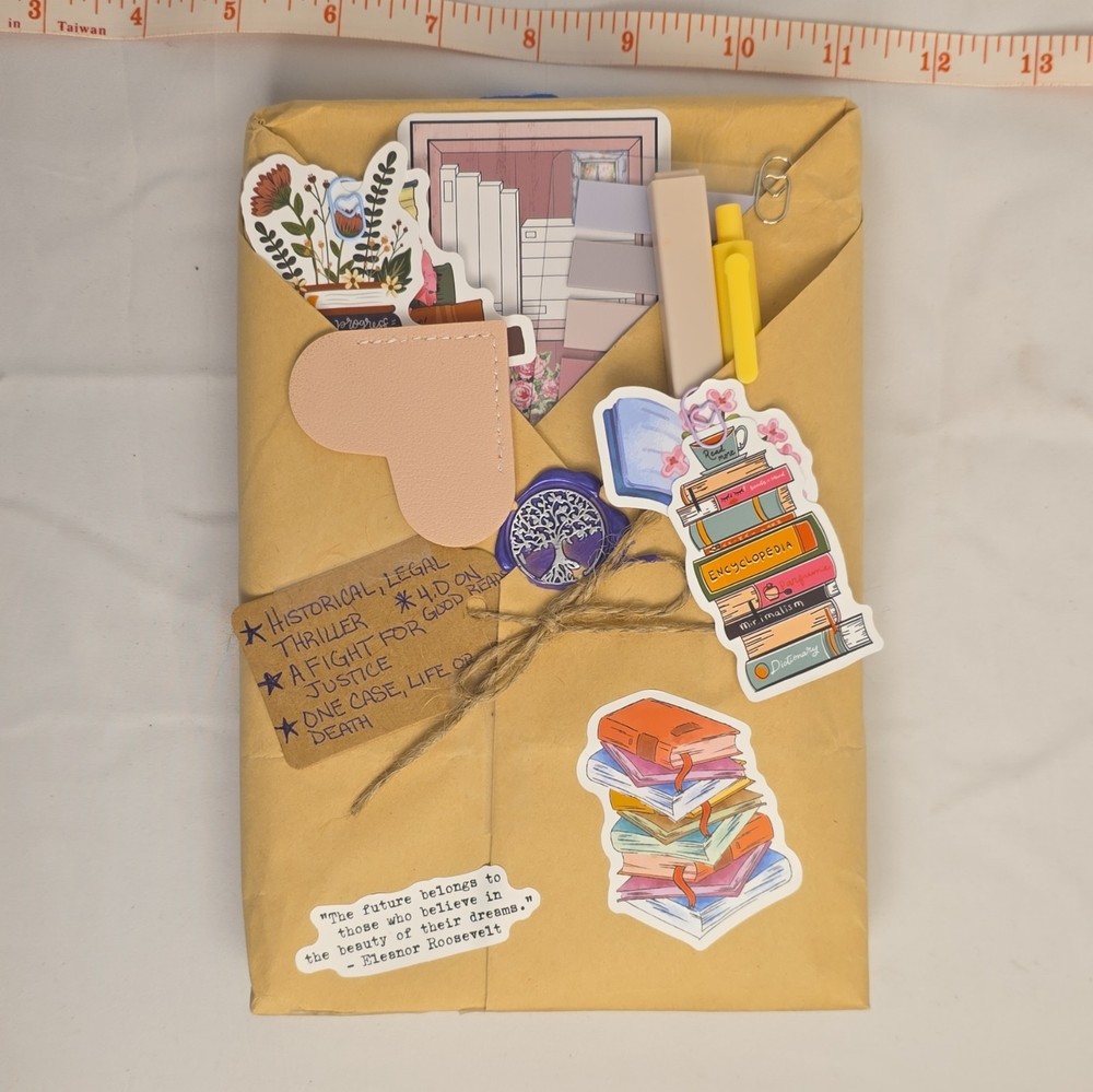 Mystery book & Floral Stickers, Paper Ephemera 11