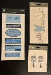 Creating Keepsakes & Others Baby Boy Lot 5 Infant Family Scrapbook Stickers