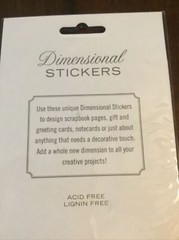 Dimensional Stickers by Punch Studio Wedding scrapbooking crafts