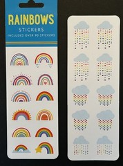 Peter Pauper Press ASSORTED RAINBOW Sticker Pack 90 Stickers