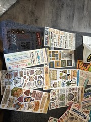 HUGE 89 Lot NIP Packages Scrapbook Stickers Various Events Holidays Vintage