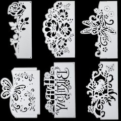 Durable Carbon Steel Die Cuts for DIY Card Crafting – 6 Unique Styles Included