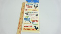 SandyLion Disney Phrase Sheet Theme Park DSCB43 Stickers