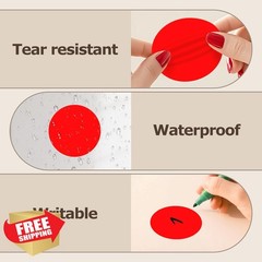 Meitaat Red Circle Stickers Roll 500