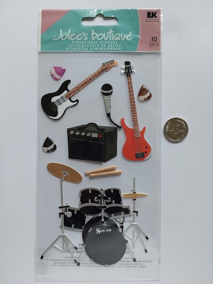 Jolee’s Boutique Dimensional Sticker Rock & Roll SPJBLG146