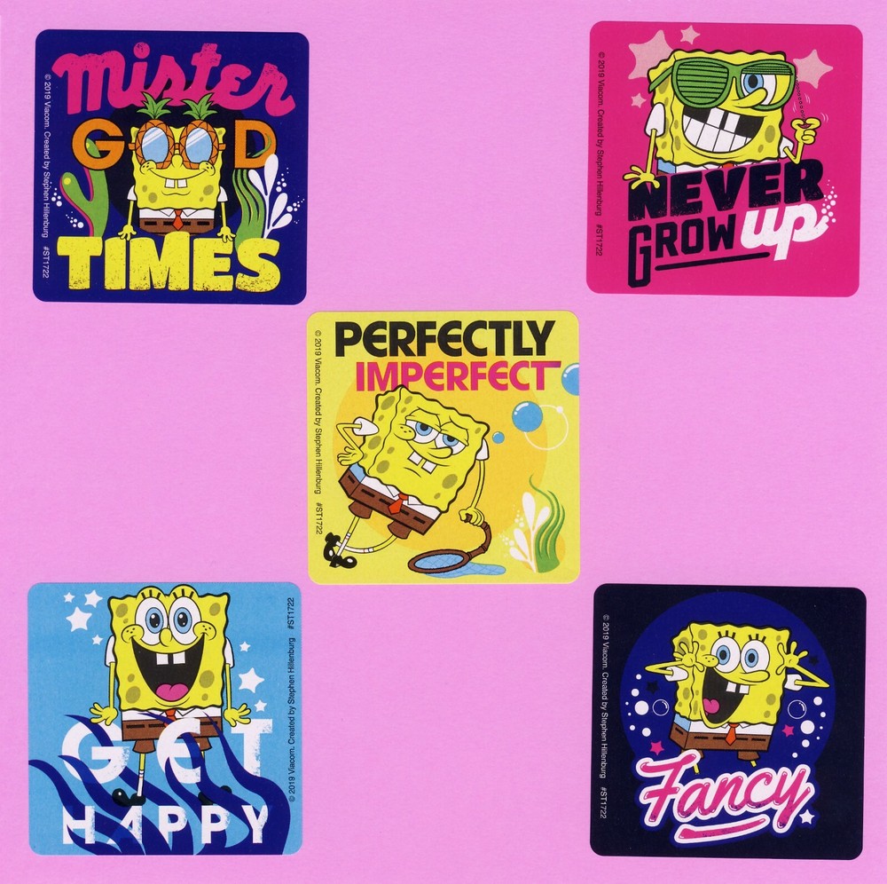 10 SpongeBob SquarePants Good Times – Large Stickers – Party Favors – Rewards