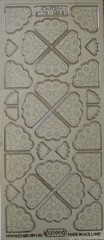 SILVER FANCY PHOTO CORNER Outline Stickers(4”x9”)Starform •Memories•Card Making