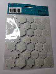 Nicole Quality Value Stickers 1 Sheet STK361 Snowflake Winter Sparkle